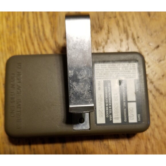 Craftsman garage door opener remote control model 138.536815 UNTESTED - Picture 3 of 7